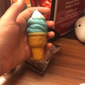 Mini soft slo rising keychain ice cream